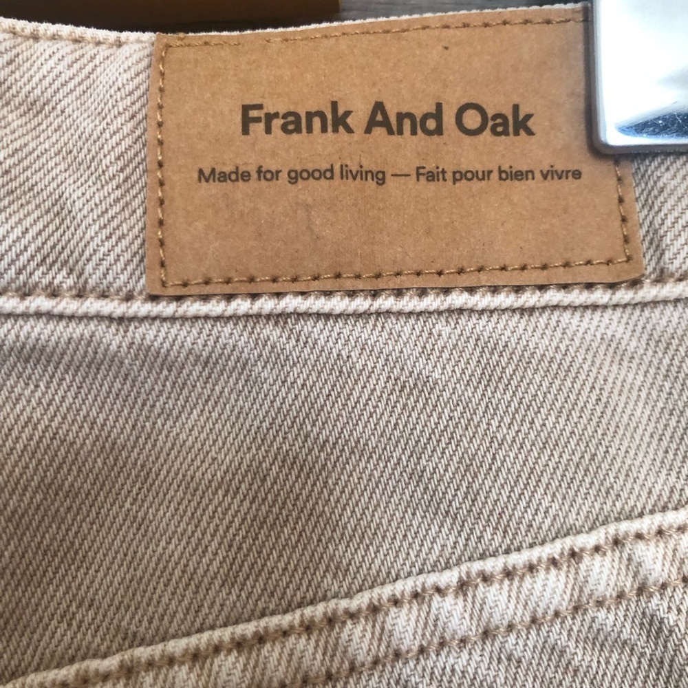 Frank and Oak Tan Loose Fit Women's Jeans Size 25 - Picture 8 of 12